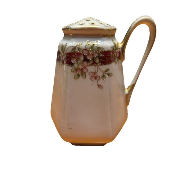 Nippon Hand Painted Gold Floral Porcelain Sugar Shaker Vintage 1911 - Picture 12 of 12